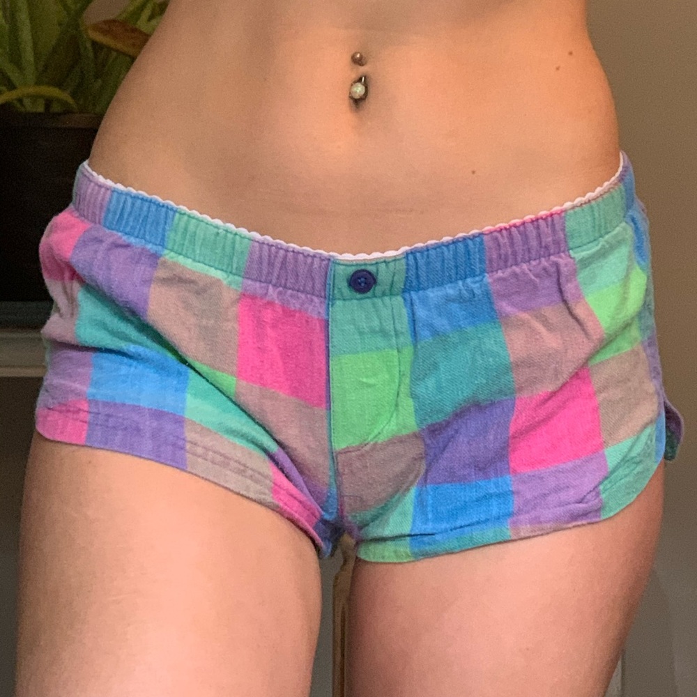 Cute plaid comfy sleep/lounge shorts
